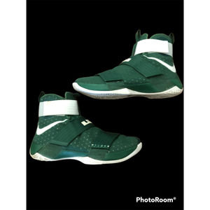 Nike Lebron Soldier 10 X TB  LRJ SX 16/17 844380-301 Green/White US Sz 10.5 men
